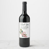 Vielen Dank, Phantastischer Freund zu Weihnachten Weinetikett (Vorderseite)