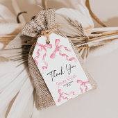 Vielen Dank Pink Bow Geschenkmarke Geschenkanhänger