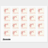 Vielen Dank Pink Cherry Blossom Floral Stickers (Blatt)