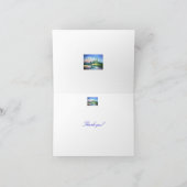 Vielen Dank Pink Mountain Painting Note Card Dankeskarte (Innenseite)