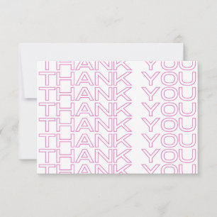 Vielen Dank Pink Newspaper Druckmedien Beilage Dankeskarte