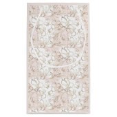 Vielen Dank, Pink personalisierte kleine Papiertas Geschenktüte (Rückseite)