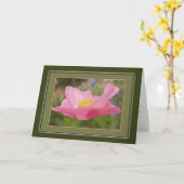 Vielen Dank Pink Poppy Fotovorlage Karte (Gelbe Blume)