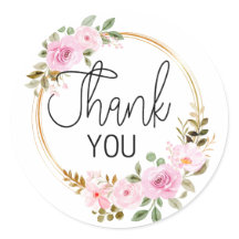 Vielen Dank, Pink Rose Floral Wreath