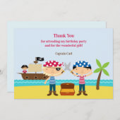 Vielen Dank, Pirate Mates Card Dankeskarte (Vorne/Hinten)