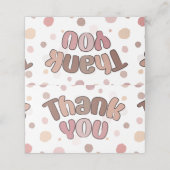 Vielen Dank Platzkarte (Außenseite Aufgefaltet)