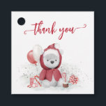 Vielen Dank Polar Bear Santa Christmas Baby Dusche Geschenkanhänger<br><div class="desc">Dieses Design kann in dem Bereich personalisiert werden, der durch das Ändern des Fotos und/oder Textes zur Verfügung gestellt wird. Sie können auch angepasst werden, indem Sie auf Vorlage personalisieren klicken und dann auf die Schaltfläche klicken, um weitere Optionen anzupassen, um die Hintergrundfarbe zu löschen oder zu ändern, Text hinzuzufügen,...</div>