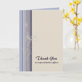 Vielen Dank, Polizeibeamter Karte (Gelbe Blume)