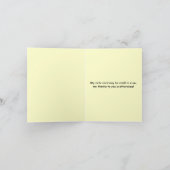 Vielen Dank Polka Dot auf blassgelb Dankeskarte (Innenseite)