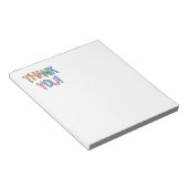 Vielen Dank Polka Dot Textausdruck Notizblock (angewinkelt)