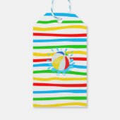 Vielen Dank Pool Sommer Geburtstagsparty Geschenkanhänger (Rückseite)