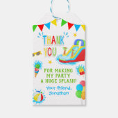 Vielen Dank Pool Waterslide Sommer Party Geschenkanhänger (Vorderseite)