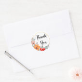 Vielen Dank Poppy Blume Aufkleber (Umschlag)