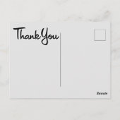Vielen Dank poscard Postkarte (Rückseite)