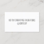 Vielen Dank Poshmark Instaginer Rabatt Pink Heart Visitenkarte (Rückseite)