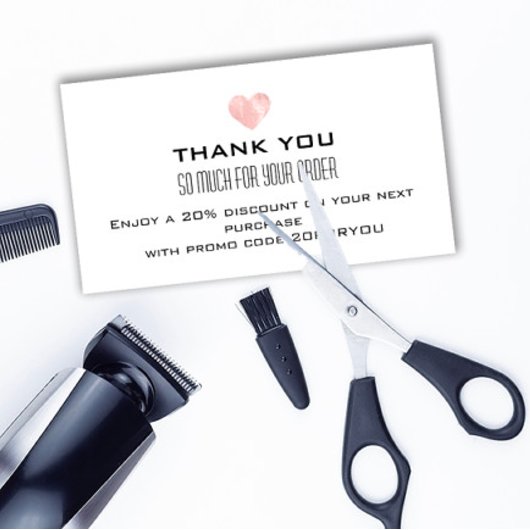 Vielen Dank Poshmark Instaginer Rabatt Pink Heart Visitenkarte