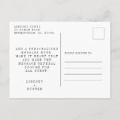 Vielen Dank Post Card Einladungspostkarte (Rückseite)