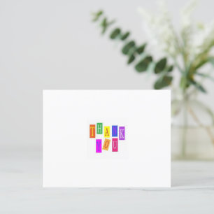 Vielen Dank Post Card Feiertagspostkarte