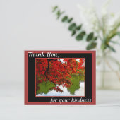 Vielen Dank Post Cards Fall Scene Postkarte (Stehend Vorderseite)