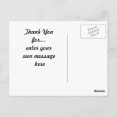 Vielen Dank Post Cards Fall Scene Postkarte (Rückseite)