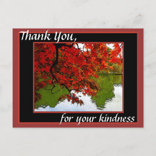 Vielen Dank Post Cards Fall Scene Postkarte