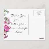 Vielen Dank Post Cards Verzauberung Blume Postkarte (Rückseite)