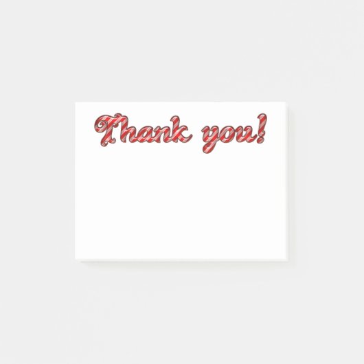 Vielen Dank Post-it Klebezettel (Vorderseite)