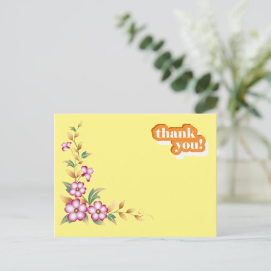 Vielen Dank Post Postkarte (Stehend Vorderseite)