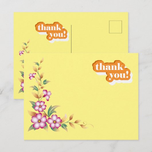 Vielen Dank Post Postkarte (Vorne/Hinten)