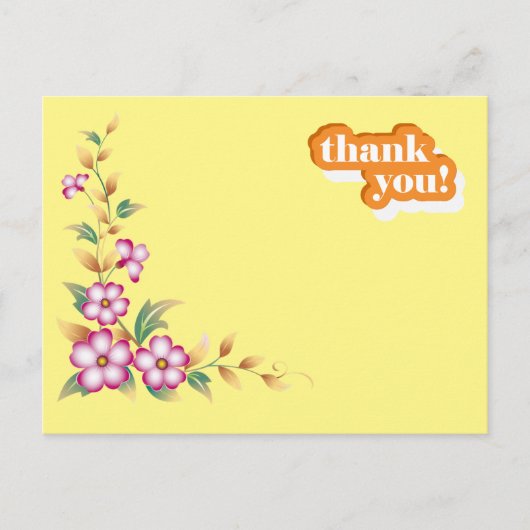 Vielen Dank Post Postkarte (Vorderseite)