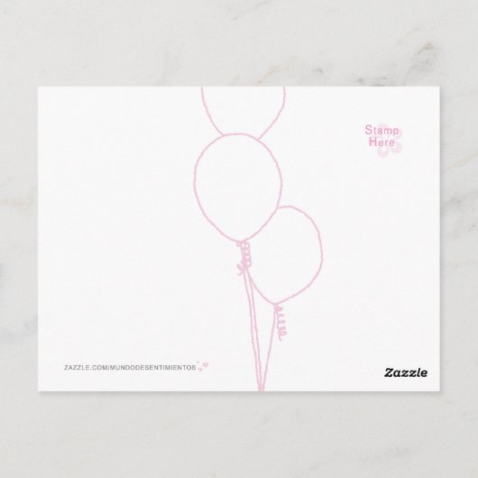 Vielen Dank Postcard - Blase Design Postkarte (Rückseite)