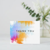 Vielen Dank, Postcard Personalisiert Postkarte (Stehend Vorderseite)