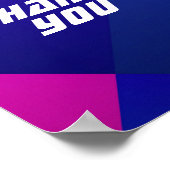 Vielen Dank Poster (Ecke)