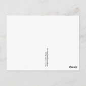 Vielen Dank Postkarte (Rückseite)