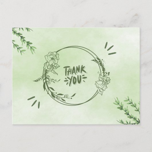 Vielen Dank Postkarte (Vorderseite)