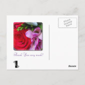 Vielen Dank Postkarte (Rückseite)