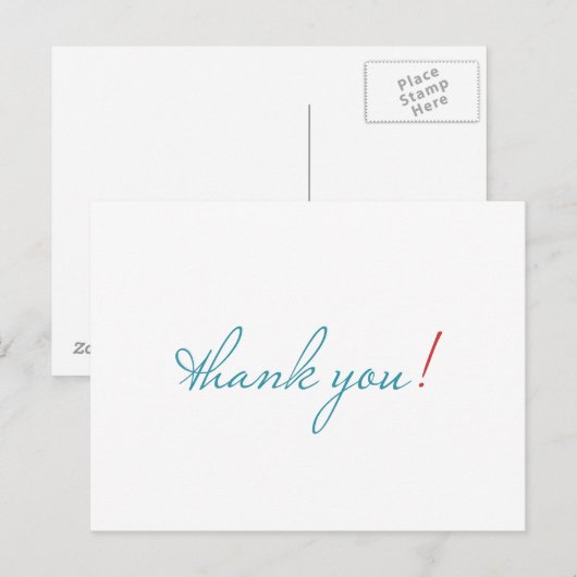 Vielen Dank, Postkarte (Vorne/Hinten)