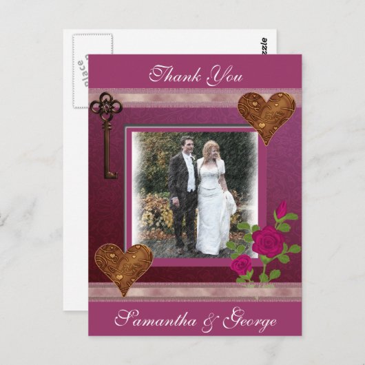 Vielen Dank Postkarte (Vorne/Hinten)