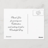 Vielen Dank Postkarte (Rückseite)