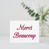 Vielen Dank Postkarte (Stehend Vorderseite)