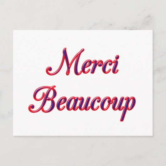 Vielen Dank Postkarte (Vorderseite)