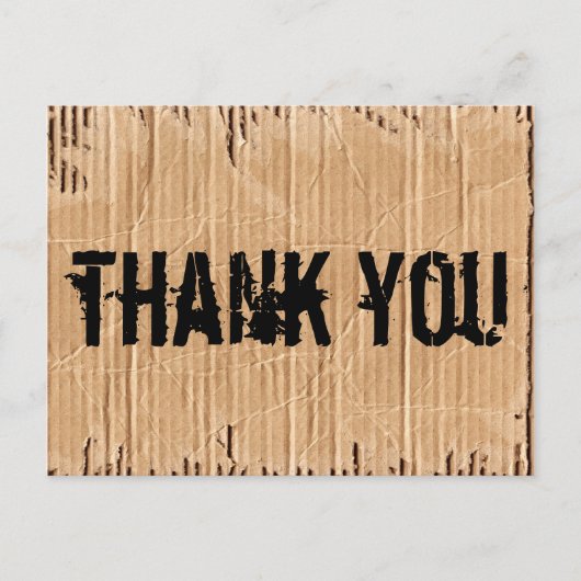 Vielen Dank Postkarte (Vorderseite)