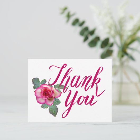 Vielen Dank Postkarte (Stehend Vorderseite)