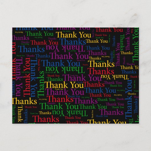 Vielen Dank Postkarte (Vorderseite)
