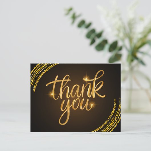 Vielen Dank Postkarte (Stehend Vorderseite)