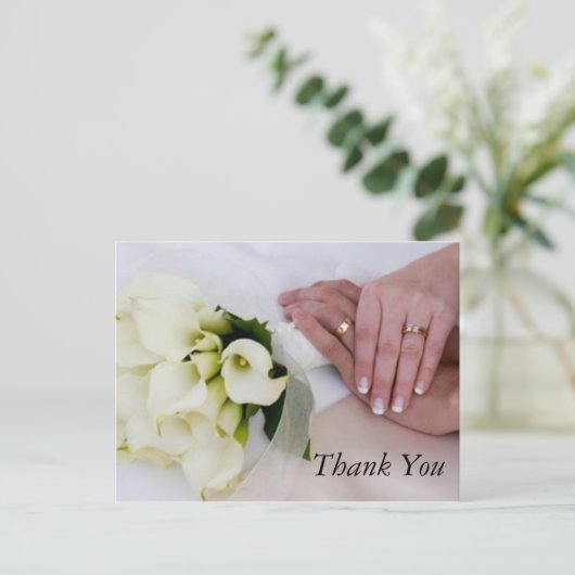 Vielen Dank Postkarte (Stehend Vorderseite)