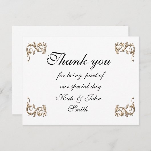 Vielen Dank Postkarte (Vorne/Hinten)