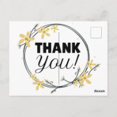 Vielen Dank Postkarte (Rückseite)