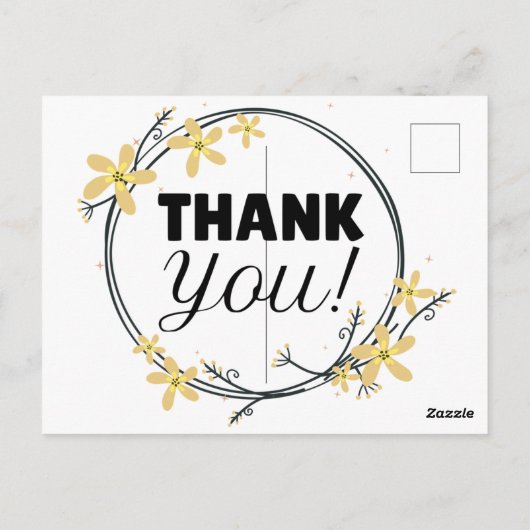 Vielen Dank Postkarte (Rückseite)