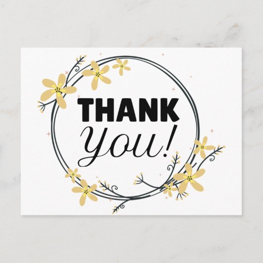 Vielen Dank Postkarte (Vorderseite)